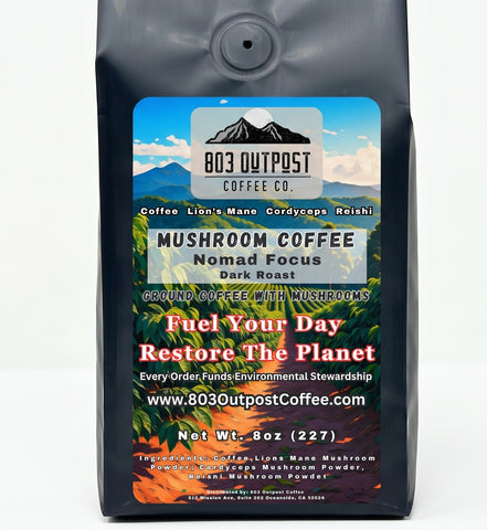 Nomad Focus | Functional Mushroom Coffee (Dark Roast)